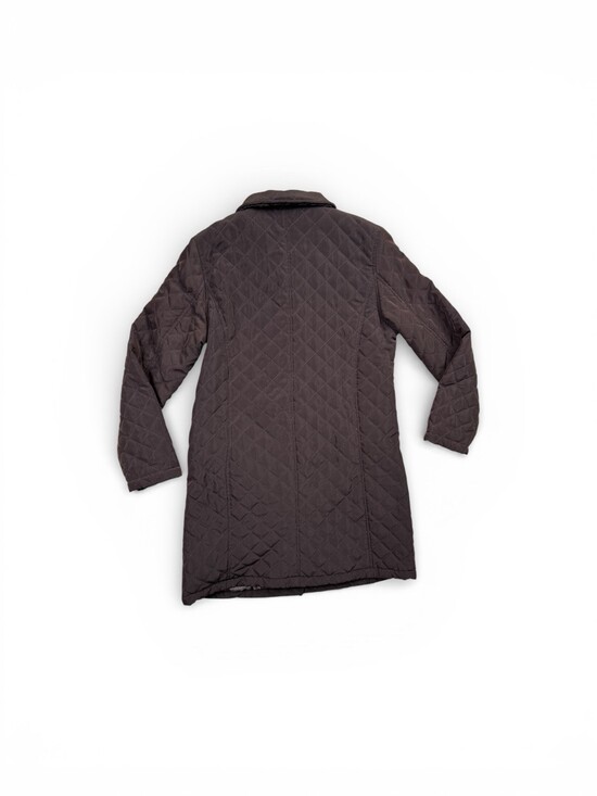 DKR & CO Signature Long Jacket Brown Quilted Long Sleeve Women's Medium - Picture 2 of 11